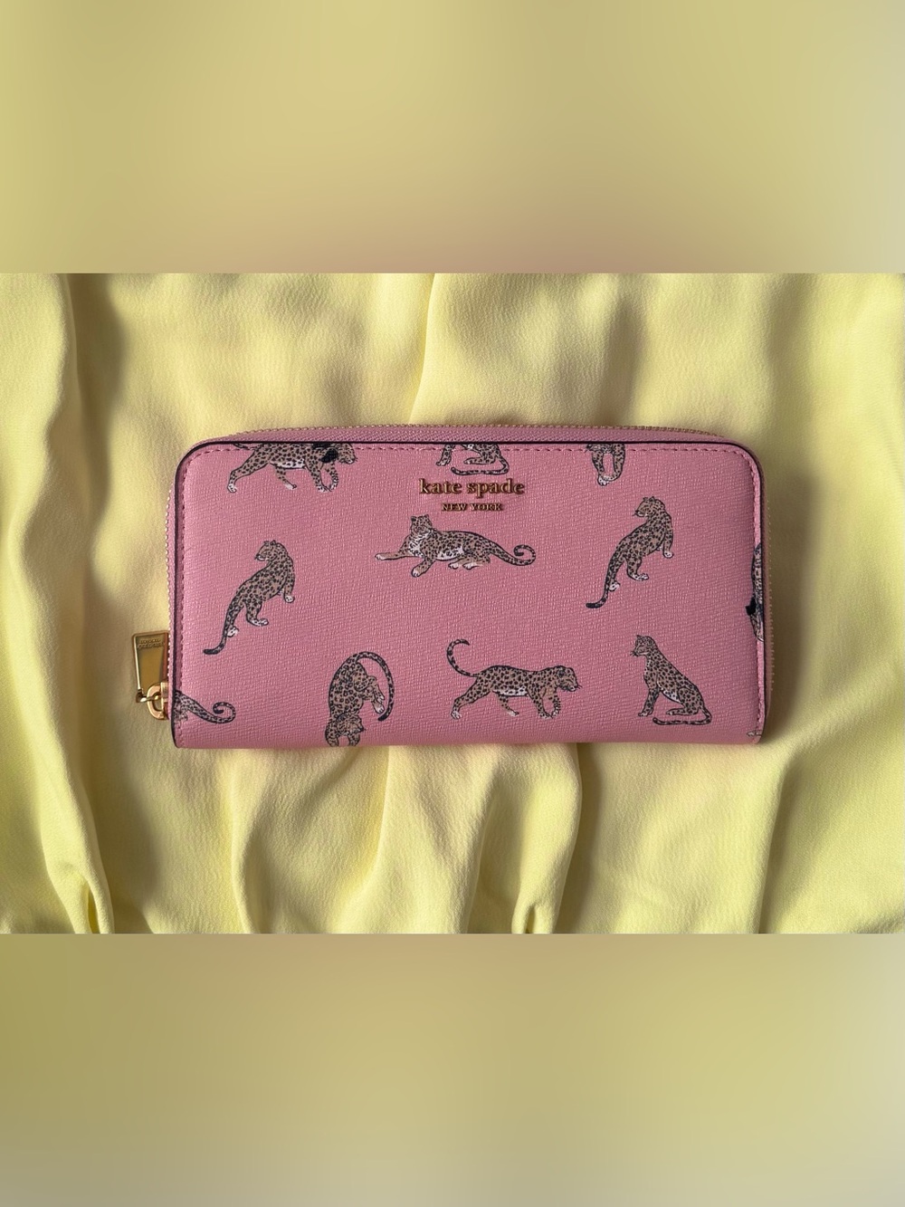 Kate Spade Morgan Leopard Zip-Around Continental Wallet